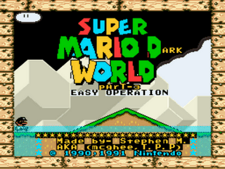 Super Mario Dark World part 3 Easy Op Title Screen